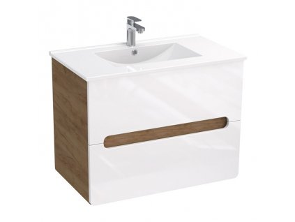 A-Interiéry Koupelnová skříňka s keramickým umyvadlem Lutecia W 80-2Z - lutecia w 80-2z