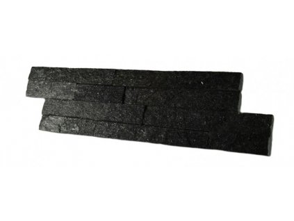 El Casa Kamenný obklad z břidlice Black Fire Soft 10x40 cm - 147619
