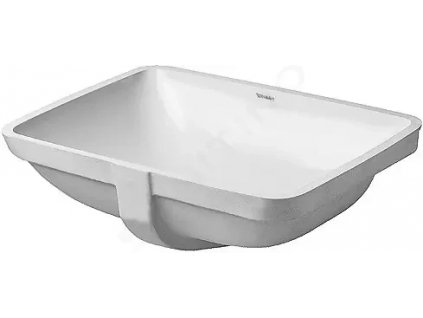 DURAVIT - Starck 3 Umyvadlo zápustné 490x365 mm, bez otvoru pro baterii, bílá (0305490000)