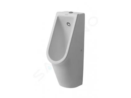 DURAVIT - Starck 3 Pisoár, horní přívod vody, Rimless, s WonderGliss, alpská bílá (08262500001)