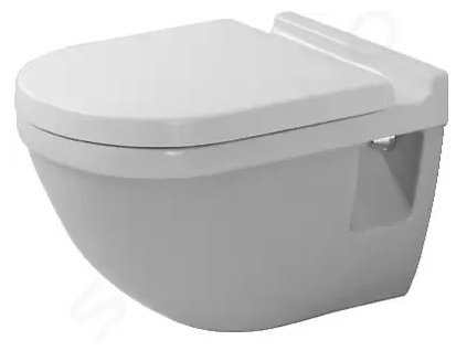 DURAVIT - Starck 3 Závěsné WC s plochým splachováním, s WonderGliss, bílá (22010900001)
