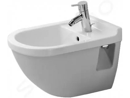 DURAVIT - Starck 3 Závěsný bidet s přepadem, bílá (2230150000)