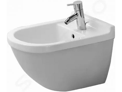 DURAVIT - Starck 3 Závěsný bidet s přepadem, bílá (2280150000)