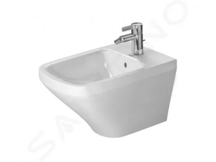 DURAVIT - DuraStyle Závěsný bidet, 370x540 mm, otvor pro baterii, WonderGliss, bílá (22871500001)