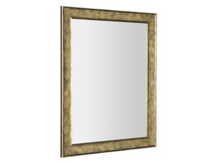 BERGARA zrcadlo v dřevěném rámu 742x942mm, zlatá - NL527