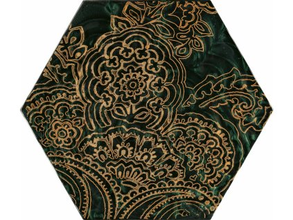 157771 28493 dekor urban colours green hexagon sklo b 19 8x17 1 1