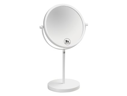 WHITE: Kosmetické zrcátko oboustranné na postavení, ø 200 mm - 112201254