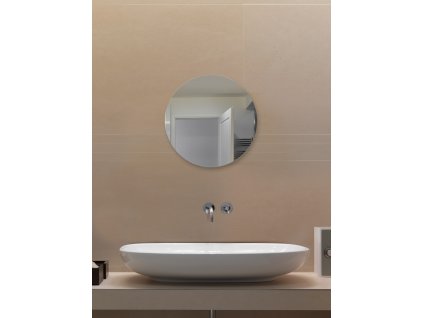 Amirro PURE RONDE kulaté zrcadlo na chodbu do předsíně nástěnné Ø 35 cm s leštěnou hranou do koupelny na zeď 710-167 PURE RONDE 35 411-293