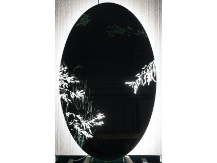 100 x 60 cm Odpočinek pískované zrcadlo, podsvícení 1/5 STOD008