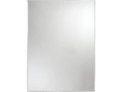 Amirro Zrcadlo na chodbu zeď do koupelny předsíně nalepovací s ozdobnou hranou GLOSSY 60 x 80 cm se strmou fazetou 712-925