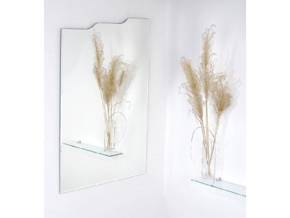 Amirro Designové zrcadlo na zeď do pokoje ložnice koupelny předsíně tvarové MAMBO - 60 x 90 cm s fazetou 10 mm 805-046