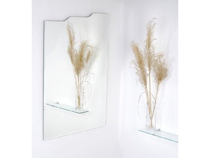 Designové zrcadlo na zeď do pokoje ložnice koupelny předsíně tvarové MAMBO - 60 x 90 cm s fazetou 10 mm 805-046