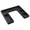 LINDO "U" organizér 372x36x323mm, plast, antracit - LD001