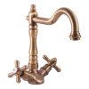 MORAVA RETRO - Dřezová baterie, Stará mosaz (Bronz) MK120.0/8SM, RAV Slezák (Barva Stará mosaz (Bronz), Rozměr 3,8")