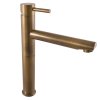 SEINA - Umyvadlová vysoká baterie bez výpusti, Stará mosaz (Bronz) SE930.0SM, RAV Slezák (Barva Stará mosaz (Bronz), Rozměr 3,8")