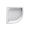 A-Interiéry Akrylátová sprchová vanička hluboká - čtvrtkruh Seattle 031B (90x90x26 | R 55 cm) - seattle031b