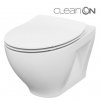 CERSANIT - SET 934 ZÁVĚSNÁ WC MÍSA MODUO CLEANON + WC SEDÁTKO DELFI SLIM SC EO (K701-147)