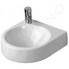 DURAVIT - Architec Umývátko 360x380 mm, bez přepadu, s otvorem pro baterii vpravo, bílá (0766350008)