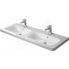 DURAVIT - DuraStyle Dvojumyvadlo nábytkové 1300x480 mm, s 1 otvorem pro baterii, bílá (2338130000)