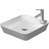 DURAVIT - Cape Cod Umyvadlo na desku, 460x460 mm, bez přepadu, s otvorem pro baterii, DuraCeram, bílá (2340460000)