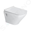 DURAVIT - DuraStyle Závěsné WC, sedátko SoftClose, Rimless, bílá (45710900A1)