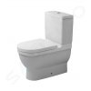 DURAVIT - Starck 3 WC kombi mísa, Vario odpad, s WonderGliss, alpská bílá (01280900641)