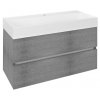 ODETTA umyvadlová skříňka 95x50x43,5cm, dub stříbrný - DT100-1111