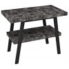 TWIGA umyvadlový stolek 100x72x50 cm, černá mat/štípaný kámen - VC442-100-9