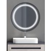 Amirro Starlight ronde black průměr 70 cm zrcadlo LED na chodbu do předsíně nástěnné do koupelny 412-023