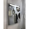Amirro Zrcadlo do koupelny do předsíně a na chodbu na zeď do pokoje do ložnice BELLA 80 x 60 cm s LED osvětlením a zvětšovacím zrcátkem 908-021