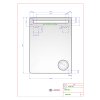 Amirro Zrcadlo do koupelny do předsíně a na chodbu na zeď do pokoje do ložnice BELLA 80 x 60 cm s LED osvětlením a zvětšovacím zrcátkem 908-021
