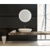 Amirro Zrcadlo na zeď chodbu do pokoje ložnice koupelny předsíně kulaté MOONLIGHT kruh průměr 60 cm s LED podsvíceným okrajem po celém obvodu 411-040