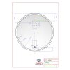 Amirro AMBIENTE kulaté zrcadlo do koupelny na zeď do pokoje do ložnice do předsíně na chodbu Amirro Ø 70 cm s LED osvětlením a senzorem, IP44 411-026 411-255 411-323