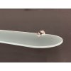 Amirro Polička doplněk doplňky nábytek SHELF GLASS - 59 x 12 cm z mléčného skla oválná včetně úchytů 100-173