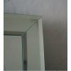 Amirro Zrcadlo na zeď do pokoje ložnice dekorativní s aplikacemi zdobené SALTO 60 x 80 cm s fazetovanými lištami 703-533