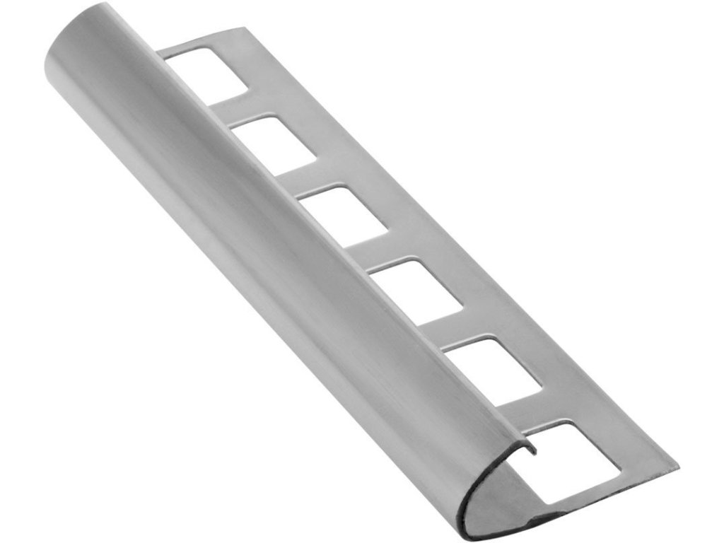 Lišta k obkladům O, L250cm, 10mm, nerez pololesk