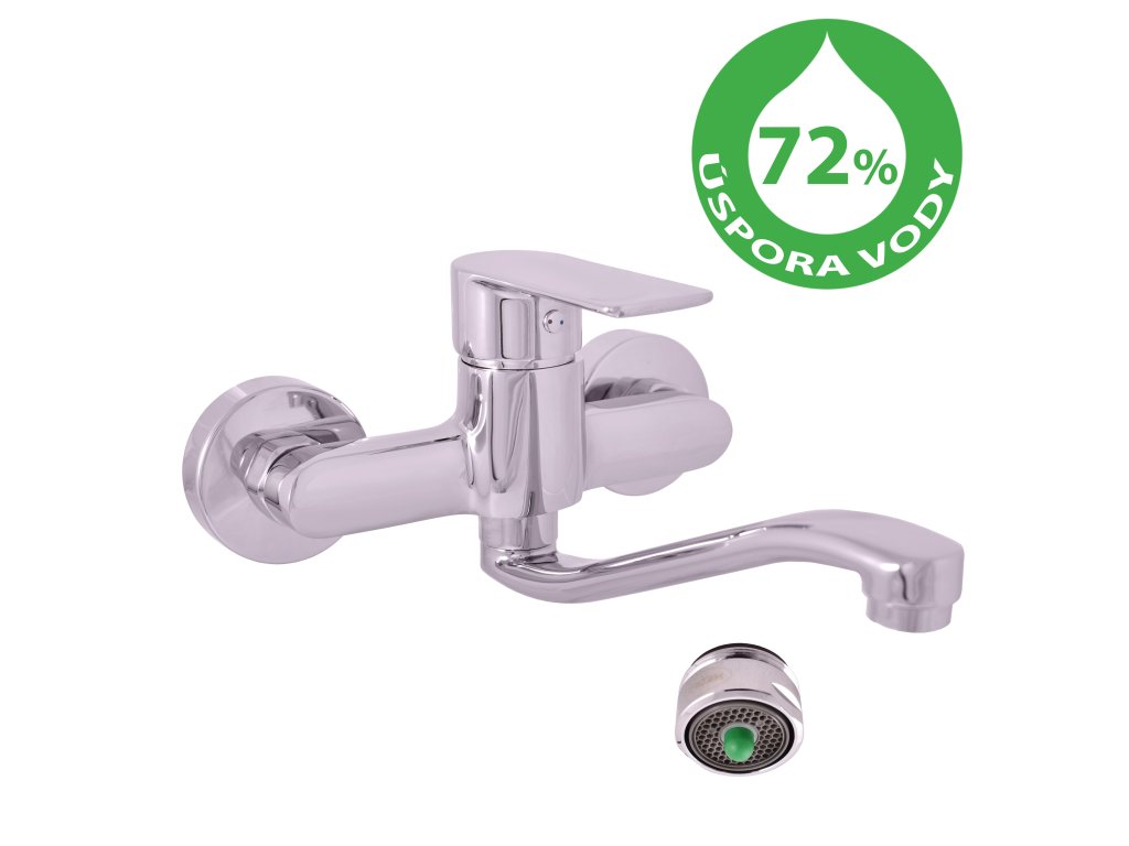 VLTAVA ECO - Umyvadlová/dřezová baterie, Chrom VTE401.5/26, RAV Slezák (Barva Chrom, Rozměr 150 mm)