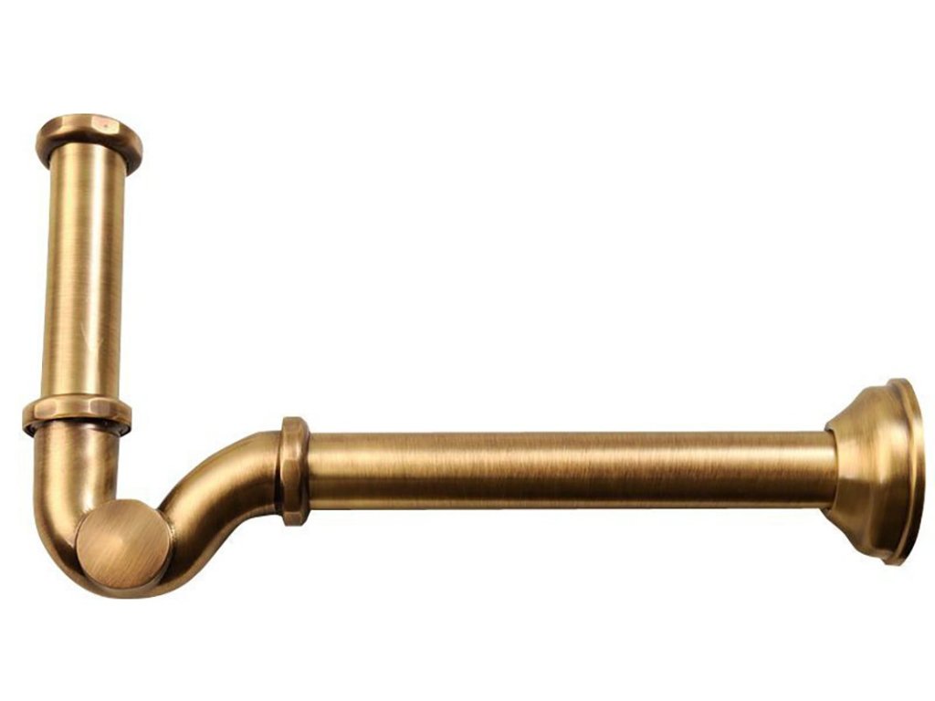 Bidetový sifon 5/4", odpad 32mm, bronz