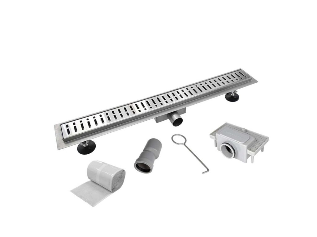 Odtokový sprchový žlab WAVE (Varianta Odtokový sprchový žlab 80 cm, vč. roštu WAVE)