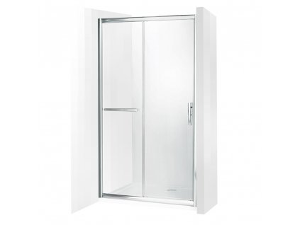 PXD2N posuvné dveře (Varianta Barva profilu: Brillant, Orientace: Univerzální, Rozměr: 110 cm, Výplň: Sklo TRANSPARENT)