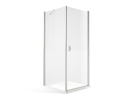 Čtvercový nebo obdélníkový sprchový kout DCO1+DB - otevírací dveře s pevnou stěnou (Varianta Rozměr dveří: 80 cm, Rozměr pevné stěny: 80 cm)
