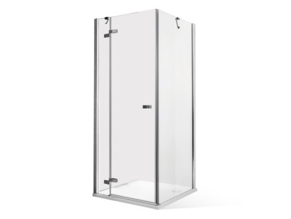 Čtvercový sprchový kout CORNER ELEGANT LEFT (Varianta Rozměr dveří: 90 cm, Rozměr pevné stěny: 90 cm)