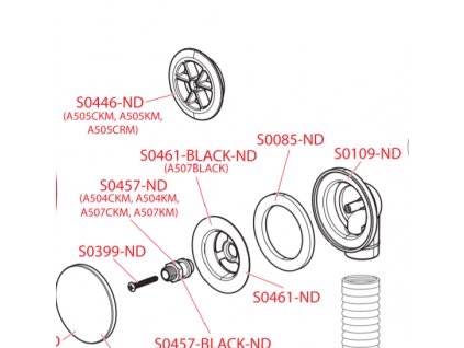 74065 alcaplast nd alcaplast sroub krytky prepadu click clack kov alc s0457 nd