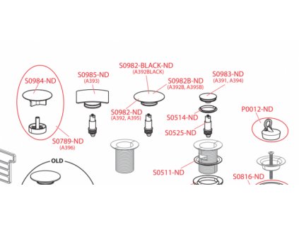 74098 alcaplast nd alcaplast zatka click clack a392black alc s0982 black nd