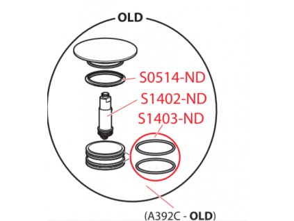 74122 alcaplast nd alcaplast o krouzek pro a392c vypust umyvadlovou click clack 5 4 kov velka 2 ks alc s1403 nd