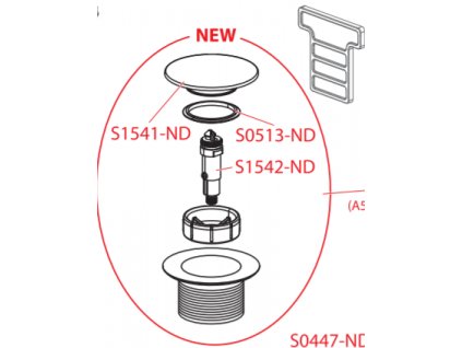 74143 alcaplast nd alcaplast zatka click clack 6 4 kov alc s1541 nd