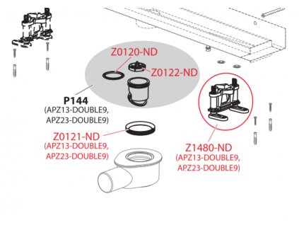 74215 alcaplast nd alcaplast set noha pro zlab apz13 double alc z1480 nd