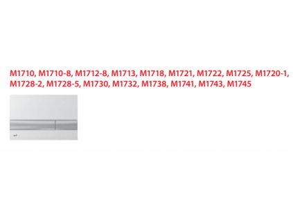 81496 alcaplast nd alcaplast tlacitko male vystouple chrom mat alc m1599m nd