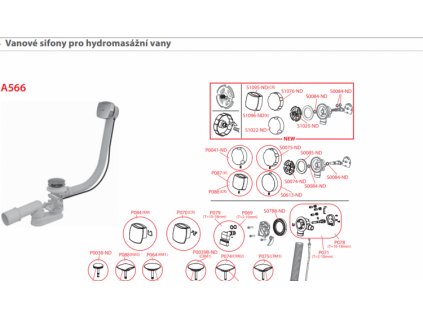 83485 alcaplast nd alcaplast tesneni a55 vanove sifony a55k a56k alc s0335 nd