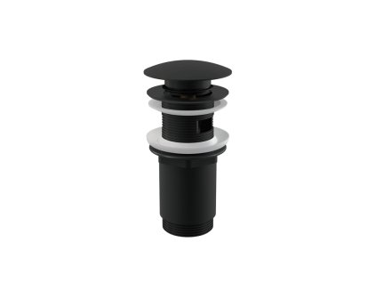 28078 alcaplast vypust umyvadlova click clack 5 4 celokovova s prepadem velka zatka cerna alc a392black